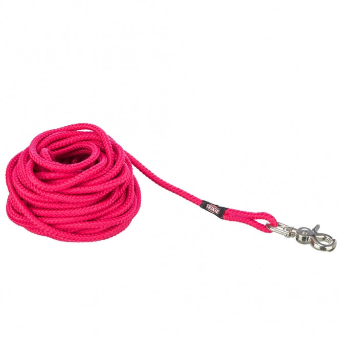 Trixie Schleppleine, rund aus Segeltau mit Trigger Snap Hook - fuchsia - 5 m